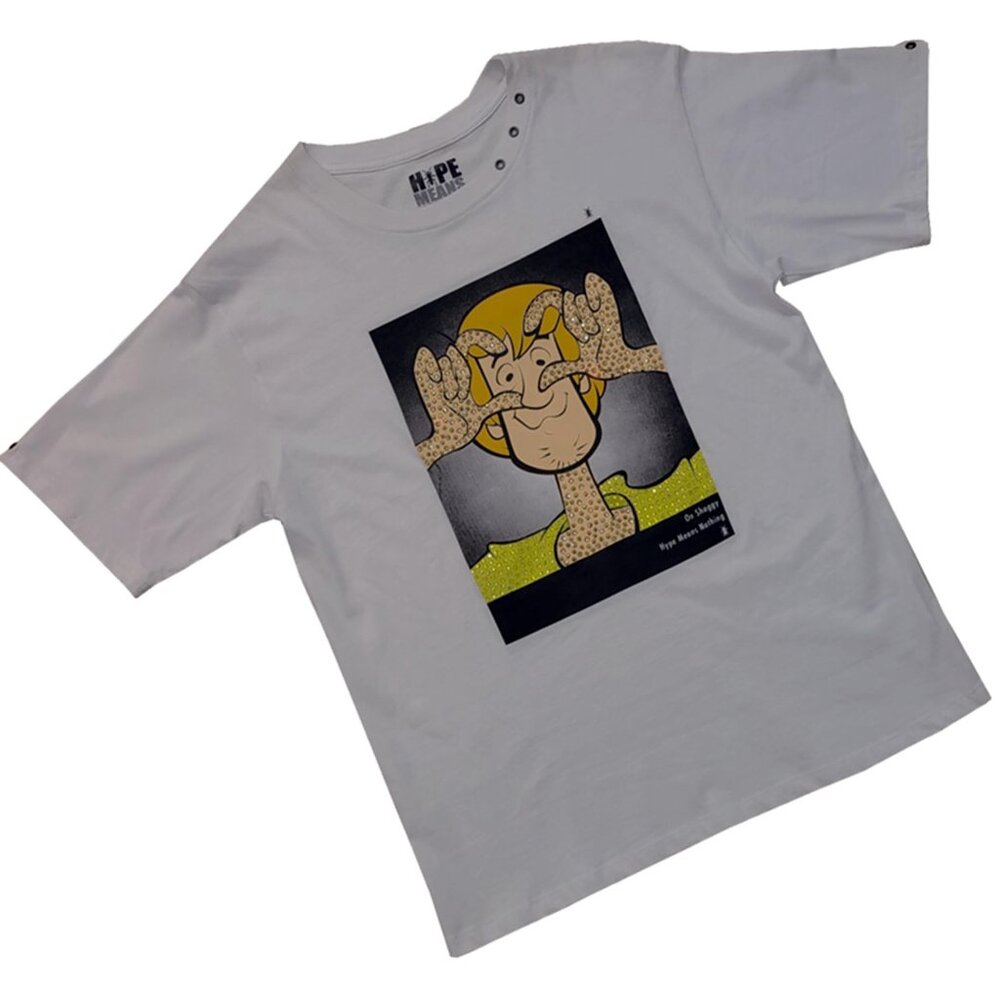 Hype Means Nothing Embellished Men's White T-shirt